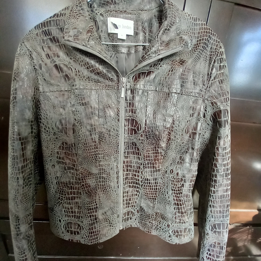 Faux rattlesnake womans jacket